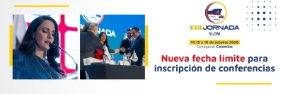 SLOM amplía el plazo para la inscripción de conferencias de la XXII Jornada SLOM